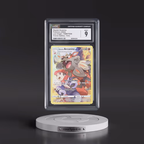 2022 Lost Origin #TG08/TG30 Hisuian Arcanine - Trainer Gallery Holo (CGC 9 MINT)