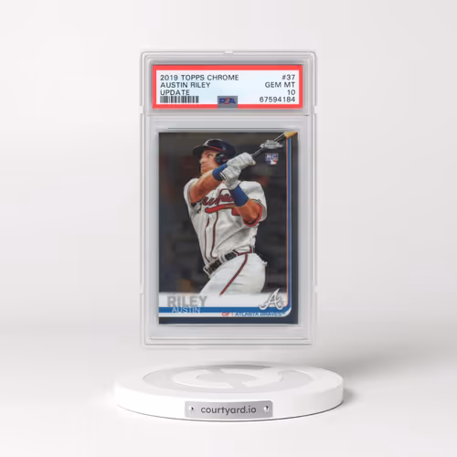 2019 Topps Chrome Update #37 Austin Riley (PSA 10 GEM MINT)