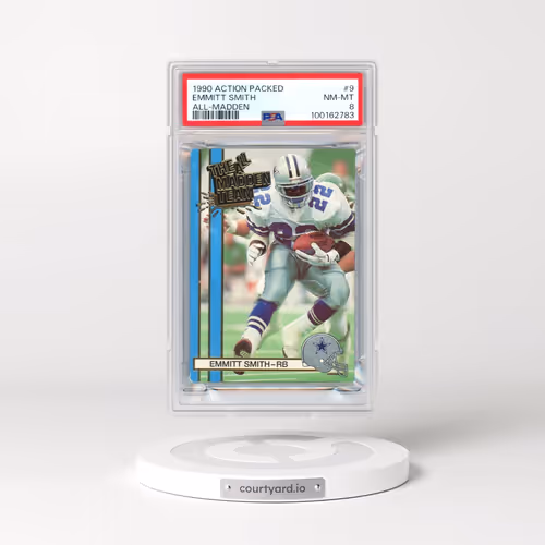 1990 Action Packed All-Madden #9 Emmitt Smith (PSA 8 NM-MT)