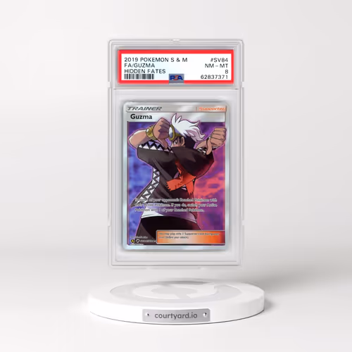 2019 Pokémon Sun & Moon Hidden Fates #SV84 Guzma - Full Art (PSA 8 NM-MT)