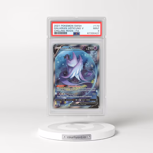 2021 Pokémon Sword & Shield Chilling Reign #170 Galarian Articuno V - Holo Full Art (PSA 9 MINT)
