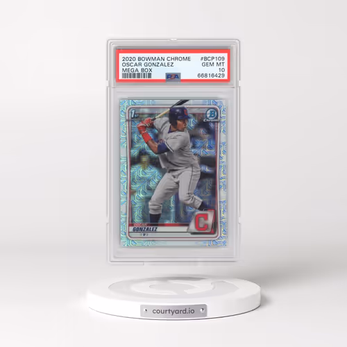 2020 Bowman Chrome Mega Box #BCP109 Oscar Gonzalez (PSA 10 GEM MINT)