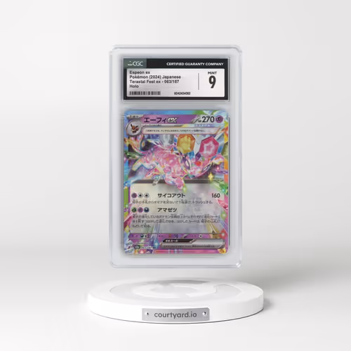 2024 Pokémon Sv8a-Terastal Fest EX #063 Espeon EX - Holo (CGC 9 MINT)