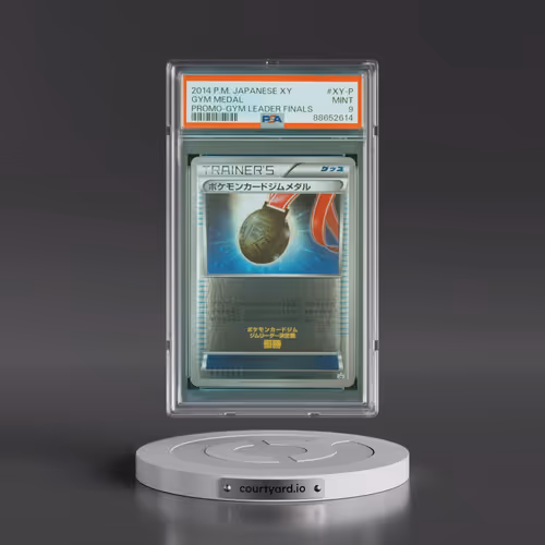 2014 Pokémon XY Promo #XY-P Gym Medal - Gym Leader Finals (PSA 9 MINT)