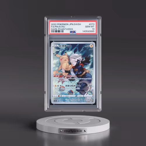 2022 Pokémon Sword & Shield Dark Phantasma #073 Pikachu - Full Art (PSA 10 GEM MINT)