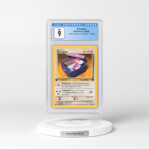 2000 Team Rocket #48 Porygon - 1st Edition (CGC 9 MINT)
