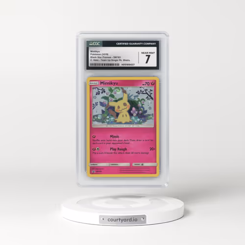 2016 Black Star Promos - Sun & Moon #SM163 Mimikyu - C. Holo Team Up Single Pack Blisters (CGC 7 NM)