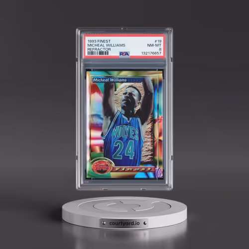 1993 Finest #19 Micheal Williams - Refractor (PSA 8 NM-MT)