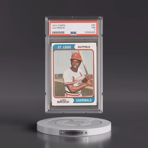 1974 Topps #60 Lou Brock (PSA 7 NM)