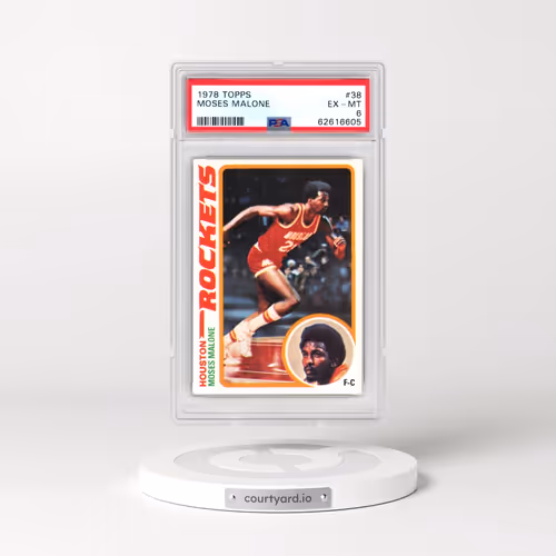 1978 Topps #38 Moses Malone (PSA 6 EX-MT)