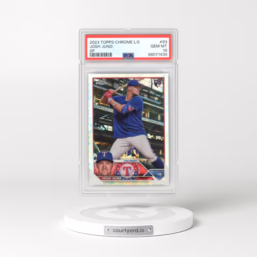 2023 Topps Chrome Logofractor Edition #93 Josh Jung - SP (PSA 10 GEM MINT)