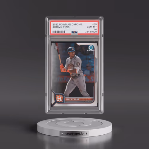 2022 Bowman Chrome #35 Jeremy Pena (PSA 10 GEM MINT)