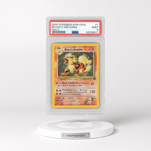 2000 Pokémon Gym Challenge #1 Blaine's Arcanine - Holo (PSA 9 MINT)