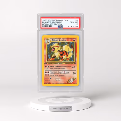 2000 Pokémon Gym Challenge #1 Blaine's Arcanine - 1st Edition Holo (PSA 10 GEM MINT)