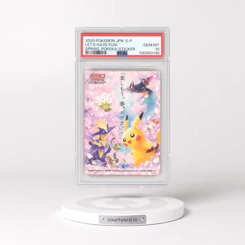 2020 Pokémon S Promo Let's Have Fun! Spring, Pokeka - Sticker (PSA 10 GEM MINT)