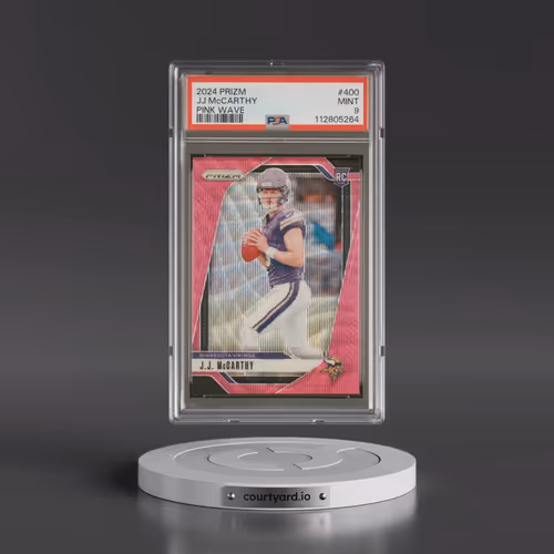 2024 Panini Prizm #400 JJ McCarthy - Pink Wave (PSA 9 MINT)