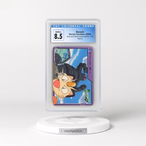 2000 Gold and Silver Anime Series #75 Meowth - Part 2 (CGC 8.5 NM-MT+)