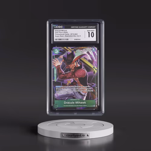 Promotional Cards - English #ST12-003 Dracule Mihawk - Illustration Box Vol.4 (CGC 10 GEM MINT)