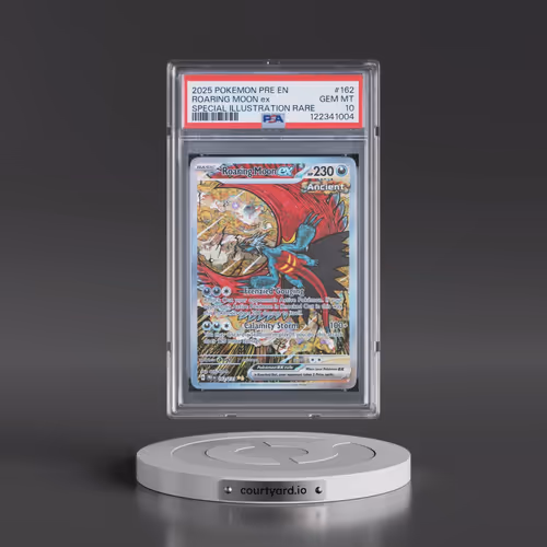 2025 Pokémon Pre EN-Prismatic Evolutions #162 Roaring Moon EX - Holo Special Illustration Rare (PSA