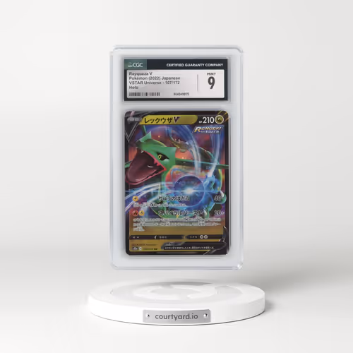 2022 VSTAR Universe #107/172 Rayquaza V - Holo (CGC 9 MINT)