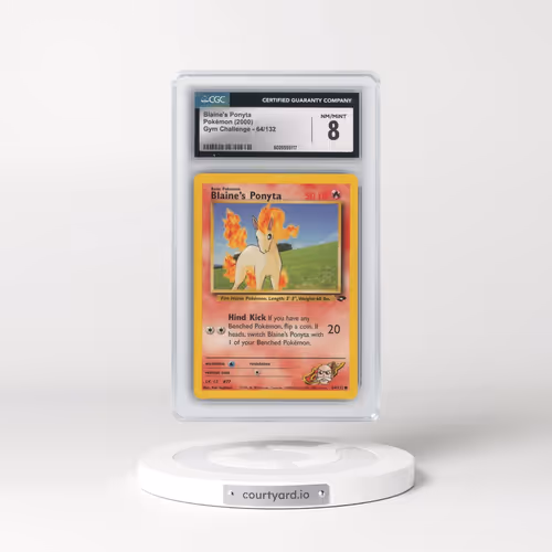 2000 Gym Challenge #64/132 Blaine's Ponyta (CGC 8 NM-MT)