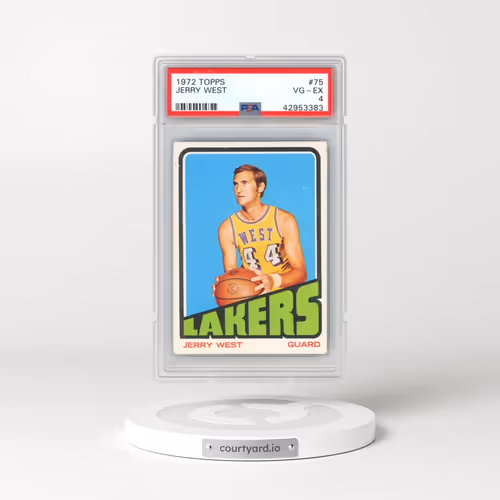 1972 Topps #75 Jerry West (PSA 4 VG-EX)