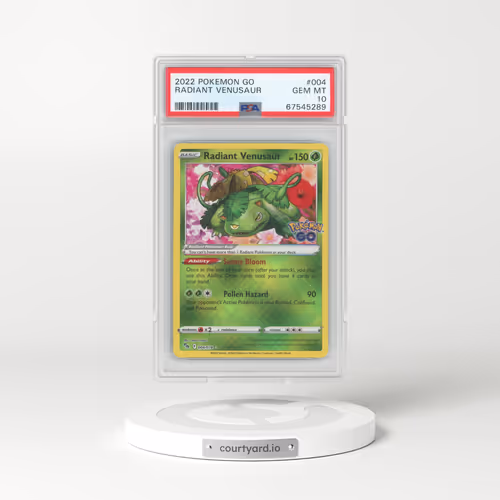 2022 Pokémon GO #004 Radiant Venusaur - Holo (PSA 10 GEM MINT)