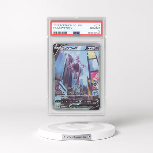 2022 Pokémon Go #074 Mewtwo V - Holo Full Art (PSA 10 GEM MINT)