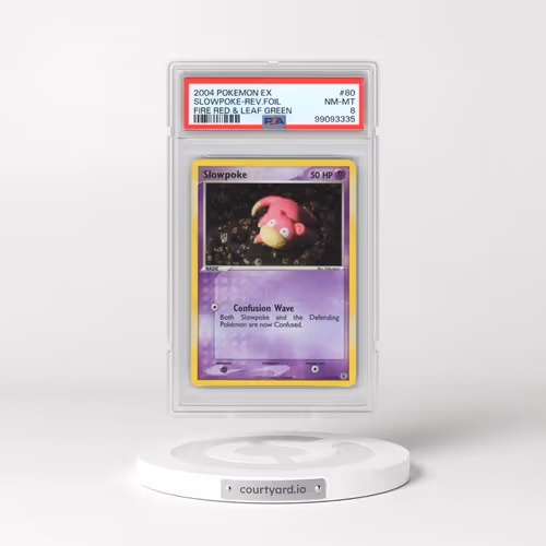 2004 Pokémon EX Fire Red & Leaf Green #80 Slowpoke - Reverse Foil (PSA 8 NM-MT)
