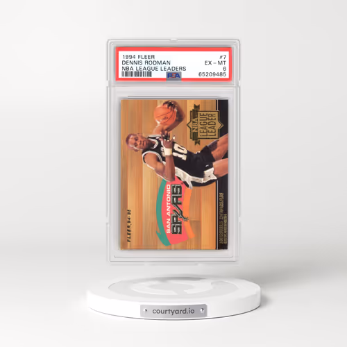 1994 Fleer NBA League Leaders #7 Dennis Rodman - NBA League Leaders (PSA 6 EX-MT)