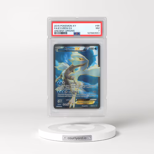 2015 Pokémon XY Ancient Origins #86 Kyurem EX - Holo Full Art (PSA 7 NM)