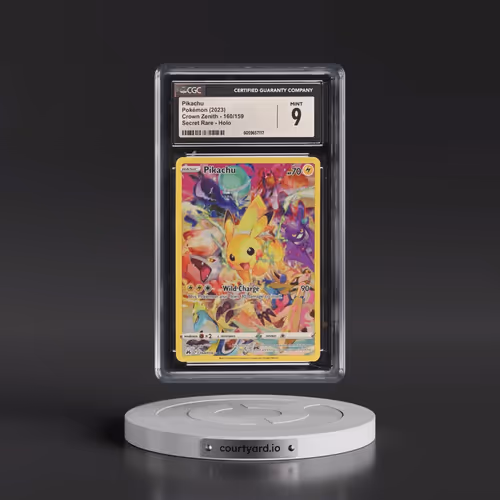 2023 Crown Zenith #160/159 Pikachu - Secret Rare Holo (CGC 9 MINT)