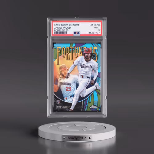 2025 Topps Chrome Fortune 15 #F15-10 James Wood (PSA 9 MINT)