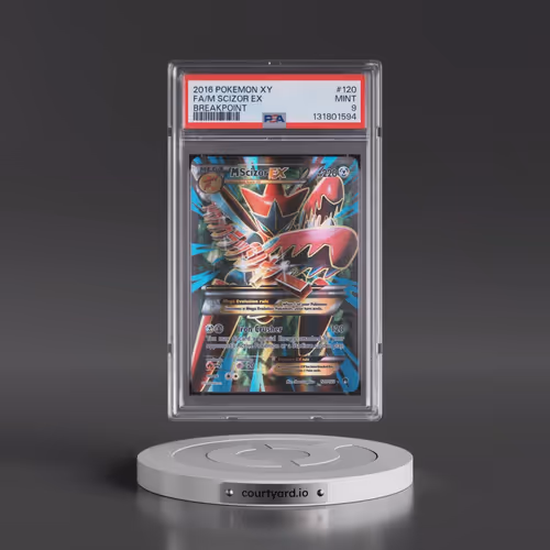 2016 Pokémon XY Breakpoint #120 M Scizor EX - Holo Full Art (PSA 9 MINT)