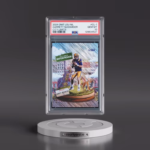 2024 Onit LSU Nil City Limits #CL-1 Garrett Nussmeier (PSA 10 GEM MINT)