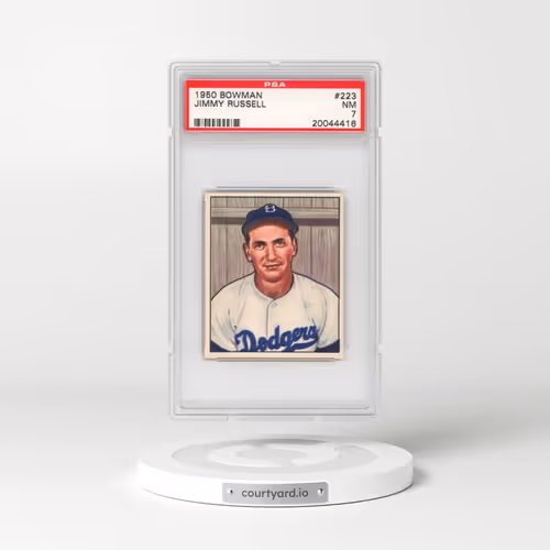 1950 Bowman #223 Jimmy Russell (PSA 7 NM)