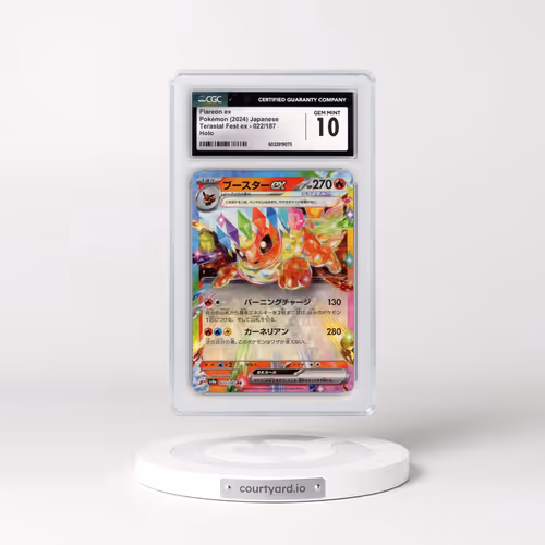 2024 Pokémon Sv8a-Terastal Fest EX #022 Flareon EX - Holo (CGC 10 GEM MINT)