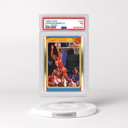1988 Fleer #129 Charles Barkley - All-Star (PSA 7 NM)