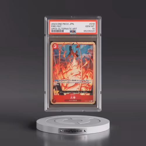 2023 One Piece Japanese Pillars of Strength #018 Fire Fist - Alternate Art (PSA 10 GEM MINT)
