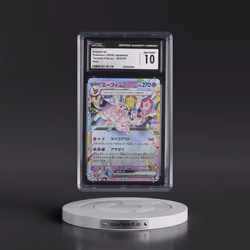 2024 Pokémon Sv8a-Terastal Fest EX #063 Espeon EX - Holo (CGC 10 GEM MINT)