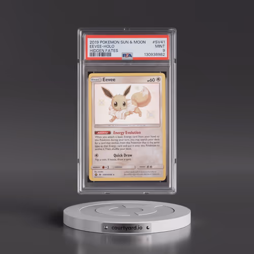 2019 Pokémon Sun & Moon Hidden Fates #SV41 Eevee - Holo (PSA 9 MINT)
