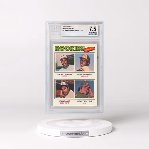 1977 Topps #473 Rookie Outfielders (BGS 7.5 NM+)