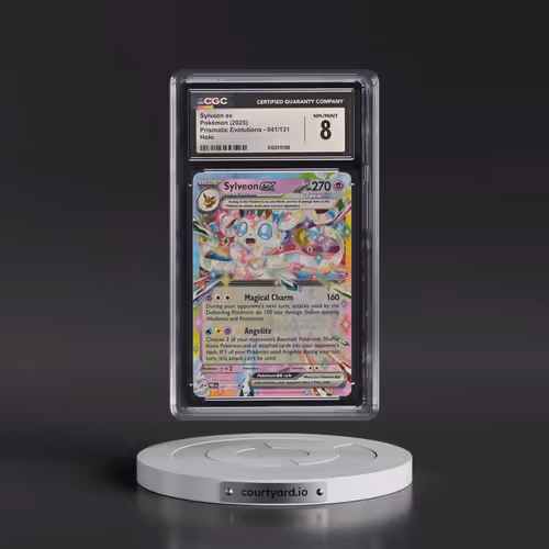 2025 Prismatic Evolutions - PRE EN #041/131 Sylveon ex - Holo (CGC 8 NM-MT)
