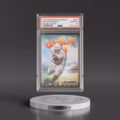 2022 Bowman University Ramblin' Man #RM1 Bijan Robinson (PSA 10 GEM MINT)