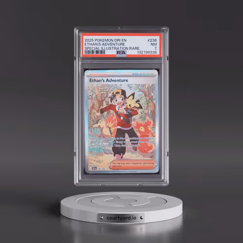 2025 Pokémon Dri EN-Destined Rivals #236 Ethan's Adventure - Special Illustration Rare (PSA 7 NM)