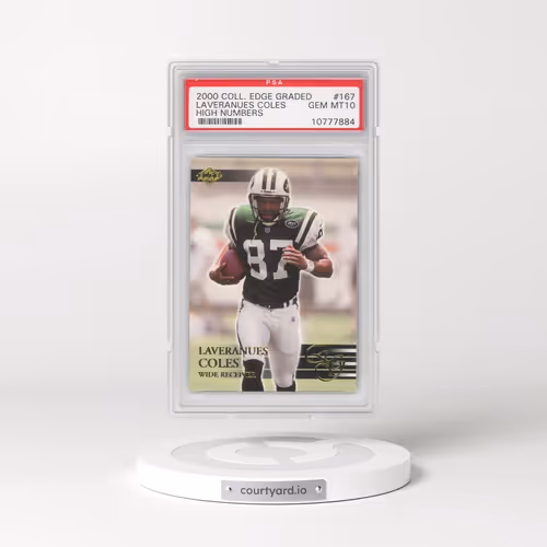 2000 Collector's Edge Graded #167 Laveranues Coles - High Numbers (PSA 10 GEM MINT)