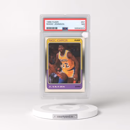 1988 Fleer #67 Magic Johnson (PSA 7 NM)