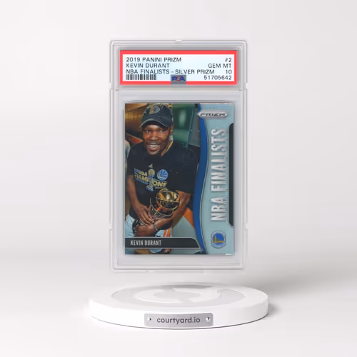 2019 Panini Prizm NBA Finalists #2 Kevin Durant - Silver Prizm (PSA 10 GEM MINT)