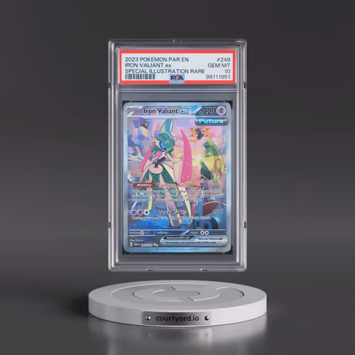2023 Pokémon Par EN-Paradox Rift #249 Iron Valiant EX - Holo Special Illustration Rare (PSA 10 GEM M