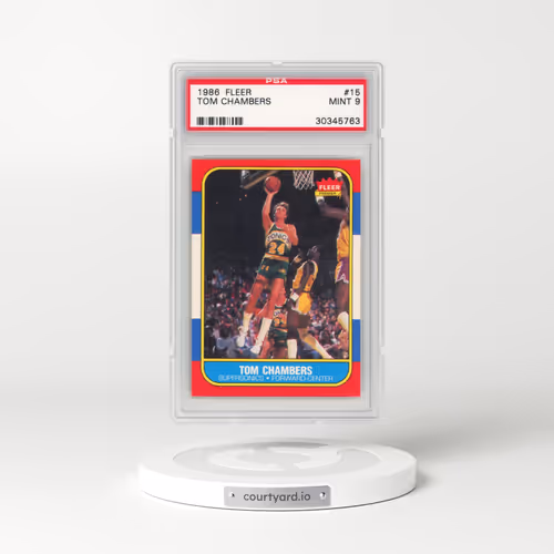 1986 Fleer #15 Tom Chambers (PSA 9 MINT)